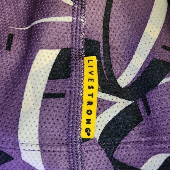 Nike LIVESTRONG Purple and Yellow Tank Top With Built In Bra - Picture 3 of 7
